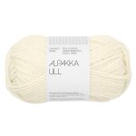 Sandnes Garn Alpakka Ull in natürlichem Weiß, weiches Garn für Stricken und Häkeln.