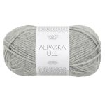 Sandnes Garn Alpakka Ull in Grau, ideal zum Stricken und Häkeln.