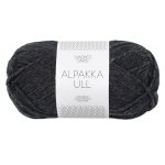 Sandnes Garn Alpakka Ull in dunklem Melange, für Stricken und Häkeln.