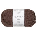 Sandnes Garn Alpakka Ull in Braun, perfekt für Strick- und Häkelprojekte.