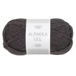 Sandnes Garn Alpakka Ull in dunklem Grau, ideal zum Stricken und Häkeln.