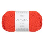 Sandnes Garn Alpakka Ull in spicy orange, ideal für Strick- und Häkelprojekte.