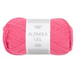 Sandnes Garn Alpakka Ull in der Farbe Bubblegum Pink, perfekt für Strick- und Häkelprojekte.