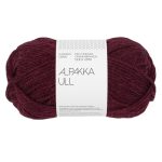 Sandnes Garn Alpakka Ull in tiefem Burgund, perfekt für Strick- und Häkelprojekte.