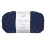 Sandnes Garn Alpakka Ull in Navy, perfekt für Stricken und Häkeln.