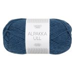 Sandnes Garn Alpakka Ull in Dunkelblau, perfekt für Strick- und Häkelprojekte.