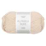Sandnes Garn Alpakka Silke in der Farbe 2511 almond, weiches Garn für Stricken und Häkeln.