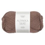 Sandnes Garn Alpakka Silke in der Farbe Acorn, hochwertiges Garn für Strick- und Häkelprojekte.