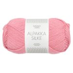 Sandnes Garn Alpakka Silke in Pink Icing, hochwertiges Garn für Stricken und Häkeln.