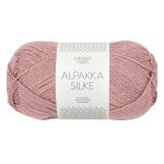 Sandnes Garn Alpakka Silke in Dusty Pink, hochwertiges Garn für Stricken und Häkeln.