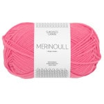 Sandnes Garn Merinoull in Bubblegum Pink, perfekt für Strick- und Häkelprojekte.
