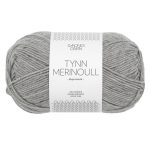 Sandnes Garn Tynn Merinoull in Grau, ideal zum Stricken und Häkeln.