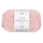 Sandnes Garn Tynn Merinoull in zartem Pink für Stricken und Häkeln.