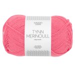 Sandnes Garn Tynn Merinoull in Bubblegum Pink für Stricken und Häkeln.
