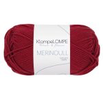 Sandnes Garn KlompeLOMPE Merinoull in deep red, perfekt zum Stricken und Häkeln.