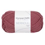 Sandnes Garn KlompeLOMPE Merinoull in dunkelpuderrosa, weiches Garn zum Stricken und Häkeln.