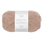 Sandnes Garn Borstet Alpakka in Caffe Latte, weiches Garn zum Stricken und Häkeln.