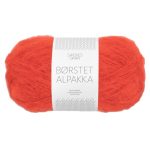 Sandnes Garn Borstet Alpakka in spicy orange für Stricken und Häkeln.