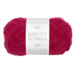Sandnes Garn Borstet Alpakka in Rumba Red, weiches Garn für Stricken und Häkeln.