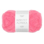 Sandnes Garn Borstet Alpakka in Bubblegum Pink, ideal zum Stricken und Häkeln.