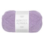 Sandnes Garn Borstet Alpakka in Lila, ideal zum Stricken und Häkeln.