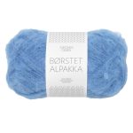 Sandnes Garn Borstet Alpakka in Regatta Blue für Stricken und Häkeln.