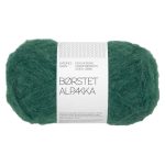 Sandnes Garn Borstet Alpakka in Rain Forest, ideal zum Stricken und Häkeln.