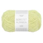 Sandnes Garn Borstet Alpakka in Lime Punch, weiche Wolle zum Stricken und Häkeln.