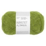 Sandnes Garn Borstet Alpakka in der Farbe Matcha, weiches Garn für Stricken und Häkeln.