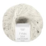 Sandnes Garn Tynn Silk Mohair in Salt N Pepper Tweed, feines Garn für Strick- und Häkelprojekte.