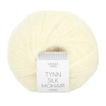 Sandnes Garn Tynn Silk Mohair in der Farbe Lemon Icing, feines Garn zum Stricken und Häkeln.