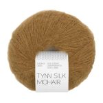 Sandnes Garn Tynn Silk Mohair in Vintage Gold, feine Wolle für Strick- und Häkelprojekte.