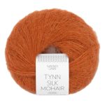 Sandnes Garn Tynn Silk Mohair in Cognac, feines Garn zum Stricken und Häkeln.