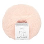 Sandnes Garn Tynn Silk Mohair in zartem Rosa, perfekt für feine Strickprojekte.