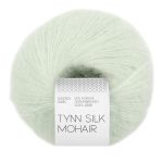 Sandnes Garn Tynn Silk Mohair in Mintgrün, feines Garn zum Stricken und Häkeln.