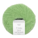 Sandnes Garn Tynn Silk Mohair in Spring Green, feines Garn für Strick- und Häkelprojekte.