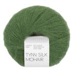 Sandnes Garn Tynn Silk Mohair in Vineyard Green, feines Garn für Strick- und Häkelprojekte.