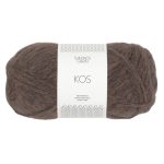 Sandnes Garn Kos in Forest Brown, ideal für Strick- und Häkelprojekte.