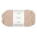 Sandnes Garn Kos Wolle in Beige für Stricken und Häkeln.