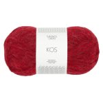 Sandnes Garn Kos in Equestrian Red, ideal für Stricken und Häkeln.