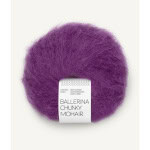 Sandnes Garn Ballerina Chunky Mohair in lila, weiches Garn für Stricken und Häkeln.