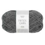 Sandnes Garn Fritidsgarn in dunkles Grau Melange, ideal zum Stricken und Häkeln.