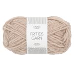 Sandnes Garn Fritidsgarn in hellem Beige, ideal zum Stricken und Häkeln.