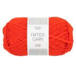 Sandnes Garn Fritidsgarn in spicy orange, ideal zum Stricken und Häkeln.