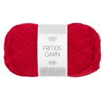 Sandnes Garn Fritidsgarn in der Farbe Tomato, perfekt zum Stricken und Häkeln.