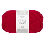 Sandnes Garn Fritidsgarn in leuchtendem Rot, ideal zum Stricken und Häkeln.