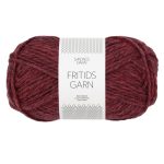 Sandnes Garn Fritidsgarn in Weinrot, perfekt für Strick- und Häkelprojekte.