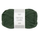 Sandnes Garn Fritidsgarn in Dunkelgrün, ideal zum Stricken und Häkeln.