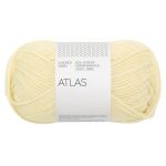Sandnes Garn Atlas Wolle in Butter Yellow, perfekt für Strick- und Häkelprojekte.