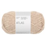 Sandnes Garn Atlas Wolle in Light Beige für Stricken und Häkeln.